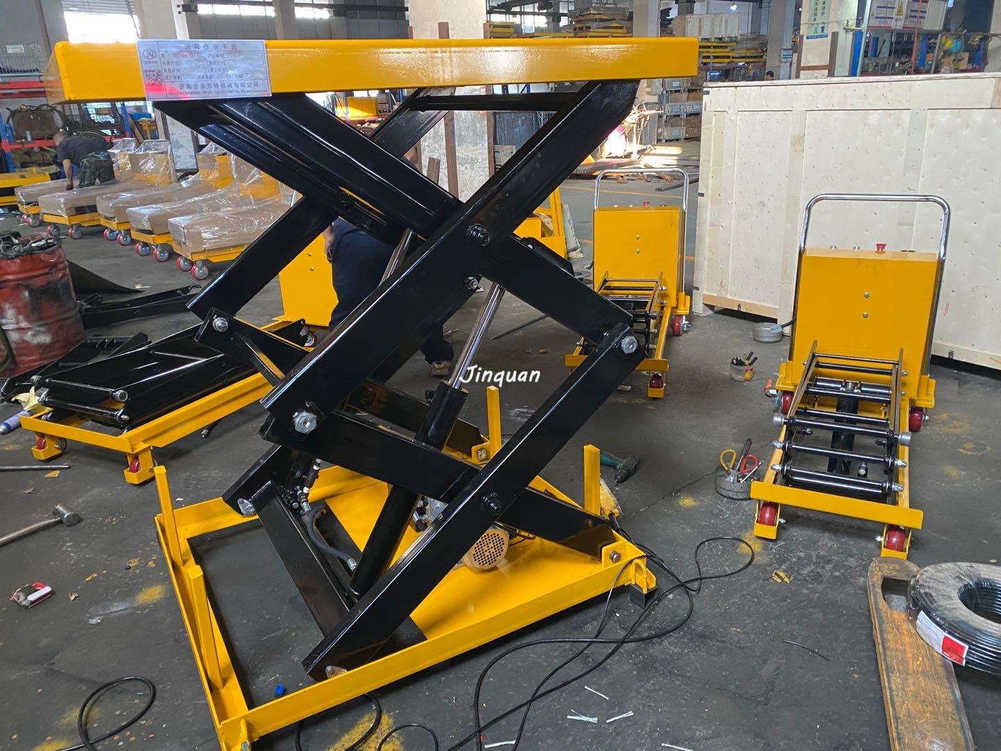 泰安2臺固定升降平臺