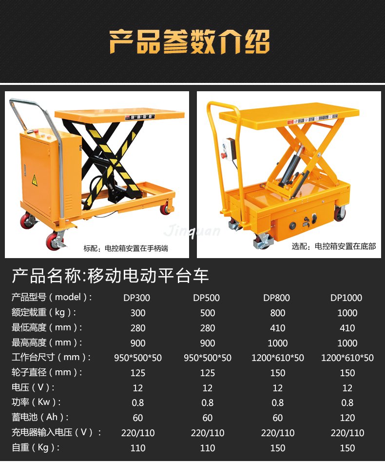 移動電動平臺車